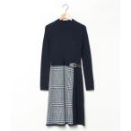 ショッピングニットワンピース 「BLUE LABEL CRESTBRIDGE」 ニットワンピース 38 ネイビー レディース