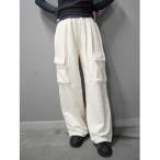 [CHAROL] брюки-карго M белый женский 
