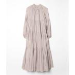 ショッピングティアード 「MARIHA」 長袖ワンピース 36 シルバー レディース