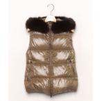 「DUVETICA」 ダウンベスト 38 ブラウン レディース