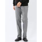  слаксы [ стрейч омыватель bru обратная сторона ворсистый ]taka Qi - tuck бизнес брюки серый ( выставить возможность ) мужской 