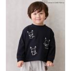 ショッピングポケモン tシャツ 「モンポケ」刺しゅう長袖T キッズ 子供服 男の子 女の子