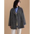 コート アウター ダブルミドルコート レディース