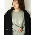 ニット セーター フランス語ロゴニット レディース