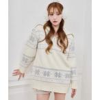 ニット セーター ノルディック柄ニット レディース