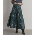 スカート フラワージャガードスカート