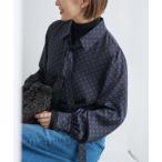 ショッピングタイ ブラウス シャツ 「WEB限定/追加3」サテンドットタイ付ブラウス レディース