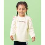 袖お顔アップリケプルオーバー キッズ 子供服 女の子