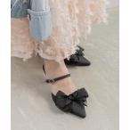 ショッピングパンプス パンプス 2WAY シアーリボンミュールパンプス