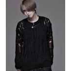 ニット セーター 「NOVESSEL/ノベセル」ダメージニット「Y」「CN」 レディース メンズ