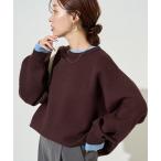 ニット セーター 限定展開　接結 配色 カラー ニット プルオーバー レディース