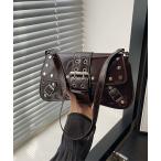 ショッピングエナメルバッグ ハンドバッグ 「スタッズエナメルハンドバッグ/レディース(DAY)