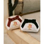 ポーチ 「BEARシリーズ」ベア刺繍ポーチ レディース