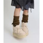 ブーツ 「もふもふボア」厚底ムートンタッチショートブーツ レディース メンズ