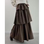 ショッピングリエディ スカート ピーチタフタティアードスカート