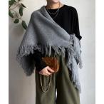 ストール マフラー 「WEB限定」三角フリンジストール レディース