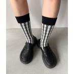  носки [SANSeLF] цепь образец ребра носки saa25a201 женский 