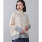  вязаный свитер MIX распределение цвета стрейч вязаный тянуть over женский 