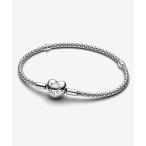 ブレスレット ハート クラスプ  スタッディド チェーン シルバー ブレスレット レディース