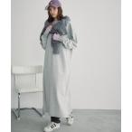 ワンピース 裏毛ハーフジップワンピース/2WAY