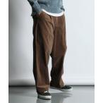 パンツ MOLESKIN EASY WIDE PANTS：モールスキン ワンタック イージーワイドパンツ メンズ