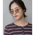 サングラス メタルスクエアフレームサングラス レディース メンズ