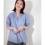 「N.（N. Natural Beauty Basic）」 半袖ブラウス MEDIUM ブルー系その他 レディース