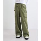 [UNE MANSION] брюки-карго FREE хаки женский 