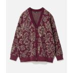 「HARE」 ニットカーディガン MEDIUM レッド メンズ