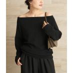 ニット セーター 「追加」Off shoulder slit ニット 2 レディース