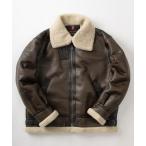 [Alpha Industries] мутоновое пальто X-LARGE темно-коричневый мужской 