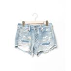 ショッピングアメリカンイーグル 「American Eagle」 デニムショートパンツ 4 ブルー レディース