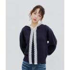 ショッピングレース パーカー Veil Lace Knit Hoodie / ヴェールレースニットフーディー レディース