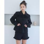 コート アウター Frill compact jacket/フリルデザインコンパクトジャケット レディース
