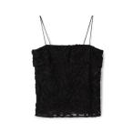 ロゼットチュールエンブロイダリー キャミソールブラウス レディース