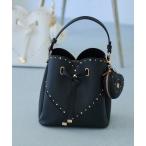ショルダーバッグ バッグ ラインストーン＆スタッズハートカットバッグ レディース