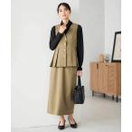 ワンピース 「2SET」ペプラムジレ×ナロースカート