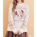 ニット セーター ミッキー/ミニー/アーガイルニットプルオーバー レディース メンズ