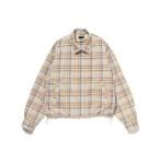 ショッピングチェックアップ ブルゾン アウター チェック ジップ ブルゾン メンズ レディース