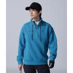 ショッピングedition トレーナー スウェット 「MASTER BUNNY EDITION」ロゴキルトジャガードハーフジップアップ メンズ