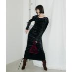 ドレス パールグロウベロアドレス / pearl glow velour dress