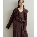 ブラウス シャツ ピグメントライクフリルシャツ レディース