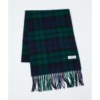 マフラー ウール×カシミヤ　チェック マフラー / ON・OFF兼用 メンズ レディース