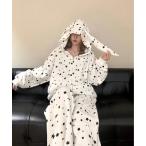 パジャマ ルームウェア 「上下セット」ビッグシルエットファスナージャケット＆スウェットワイドパンツ ルームウェア セットアップ 「普段着でもルームウェ