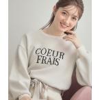 ショッピングブローチ ニット セーター ビジューロゴニット レディース