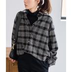 ブラウス シャツ ネルチェックシャツ レディース