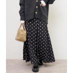 ショッピングドット スカート 「WEB限定」ドットプリントマーメイドスカート