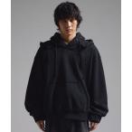  Parker [GRANCY]Layered Studded Pullover Hoodie / Layered заклепки тянуть надкрылок -ti мужской reti-