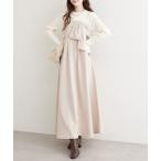 ワンピース リボン風ドッキングワンピース