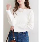 ニット セーター スカラップラメニット レディース